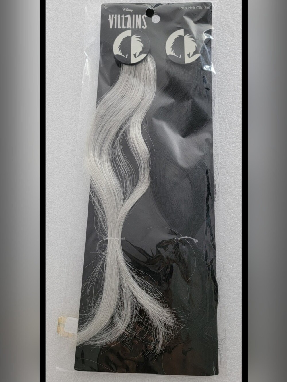 Disney Villains Cruella De Vil Dalmatians Hair Faux Hair Clip Costume Cosplay